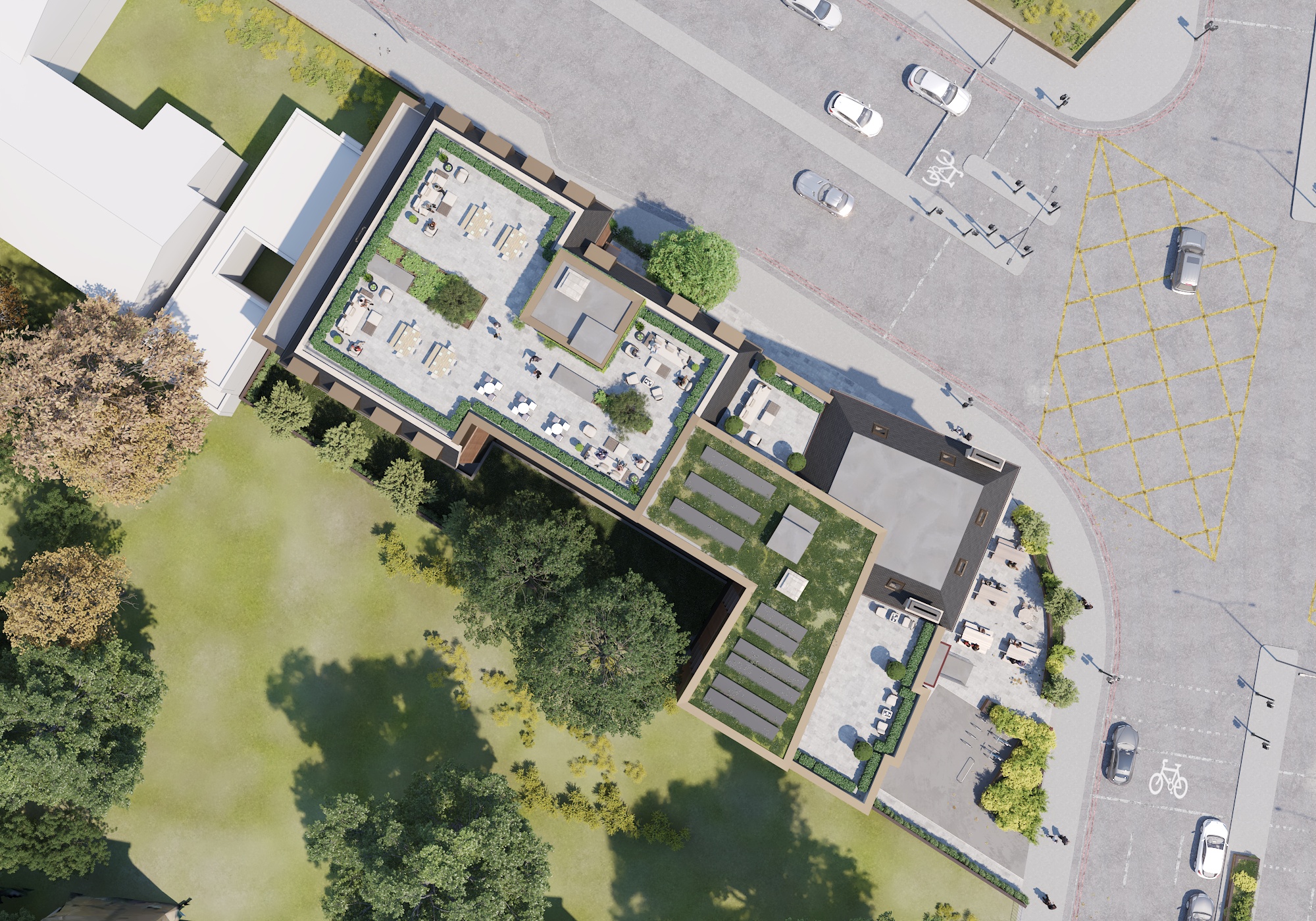 Bird’s eye view of the proposal